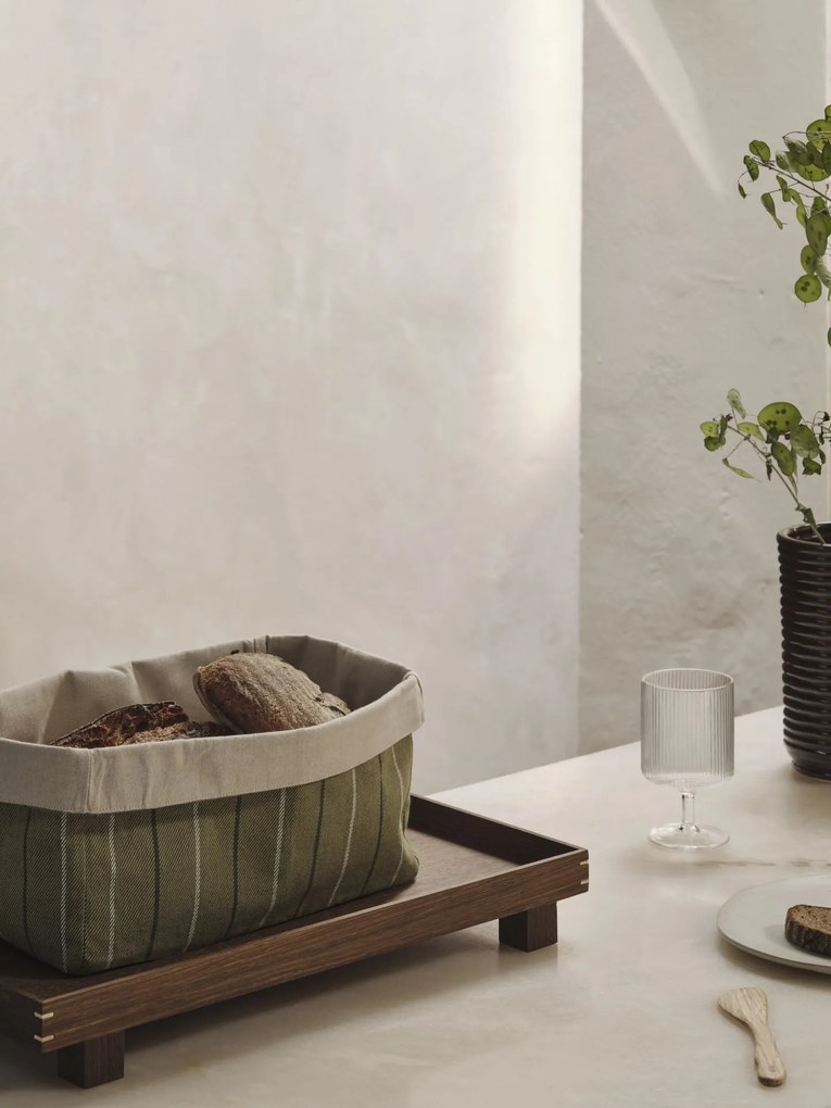 Ferm Living Drevený podnos Bon / Small Smoked Oak