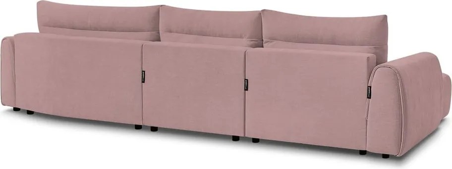 Svetloružová rohová pohovka Aden – Bobochic Paris