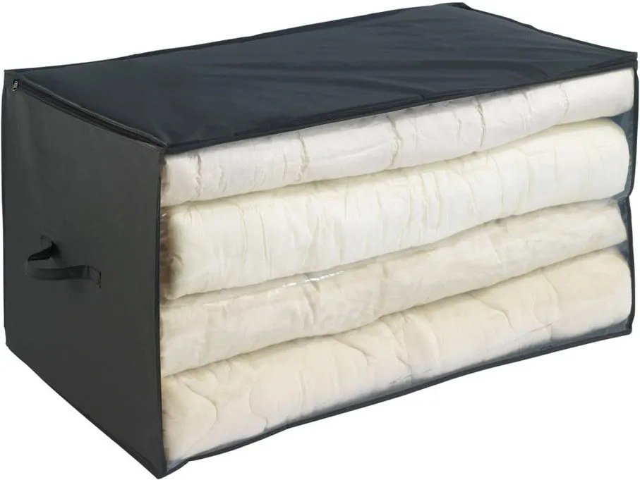 Čierny úložný box Wenko, 91 × 53 cm