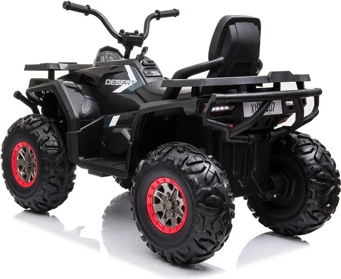 LEAN CARS Elektrická štvorkolka XMX607 LED MP3 čierna