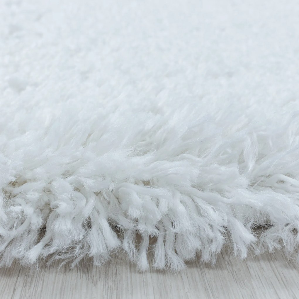 Ayyildiz koberce AKCIA: 60x110 cm Kusový koberec Fluffy Shaggy 3500 white - 60x110 cm