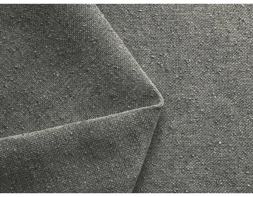 Sivá čalúnená dvojlôžková posteľ s úložným priestorom s roštom 180x200 cm Hauke – Makamii