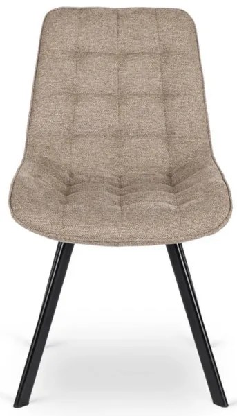 Vintino kreslo BERA Látka - bežová farba, nohy čierne - vintino.sk