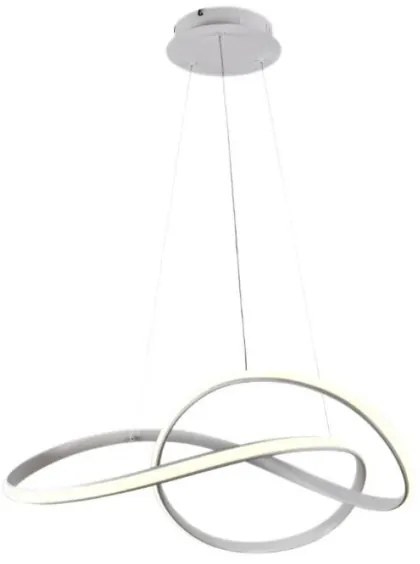 Brilagi - LED Stmievateľný luster na lanku COSMOWAVE LED/70W/230V 3000-6500K biela + DO