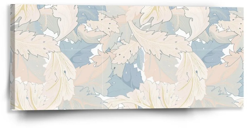 Sablio Obraz Lístie - 110x50 cm
