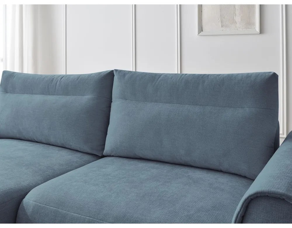 Modrá rohová pohovka Aden – Bobochic Paris