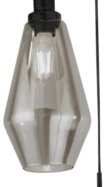 Searchlight 5423-3BK - Luster na lanku MIA 3xE27/60W/230V čierna