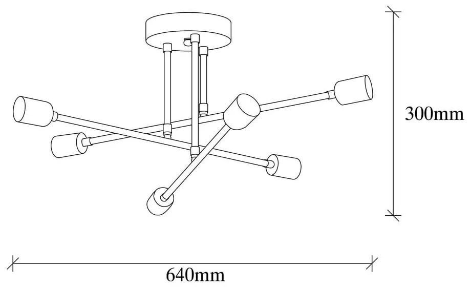 Biele stropné svietidlo 64x64 cm Flower – Opviq lights