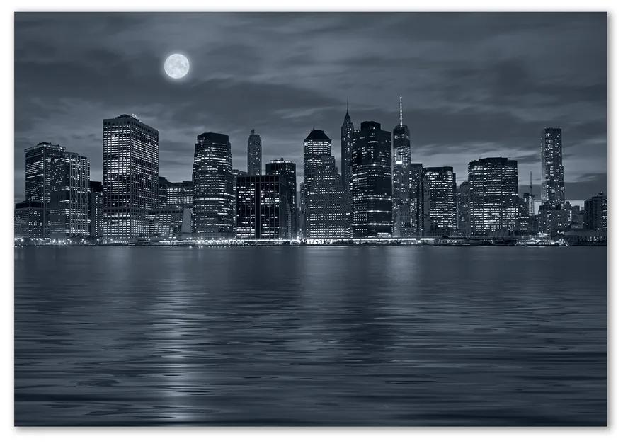 Fotoobraz na skle New York noc pl-osh-100x70-f-81226490