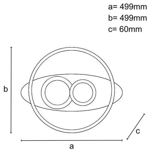 LED Stmievateľné stropné svietidlo LED/105W/230V 3000-6500K + diaľkové ovládanie