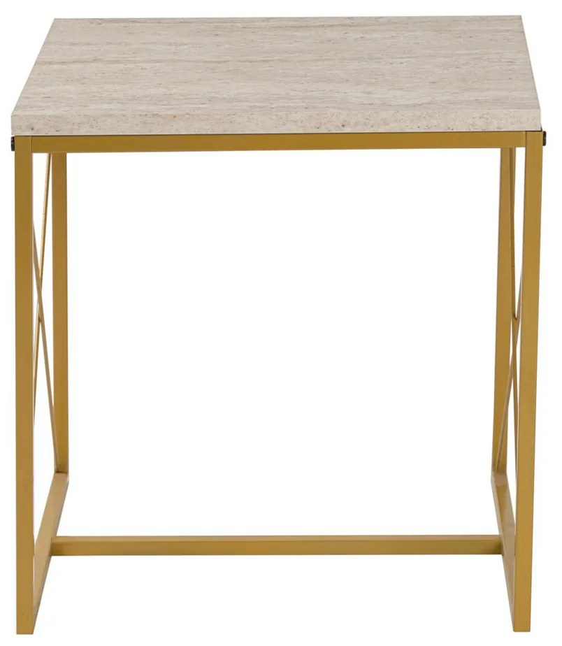 Konferenčný stolík Defne Gold Travertine