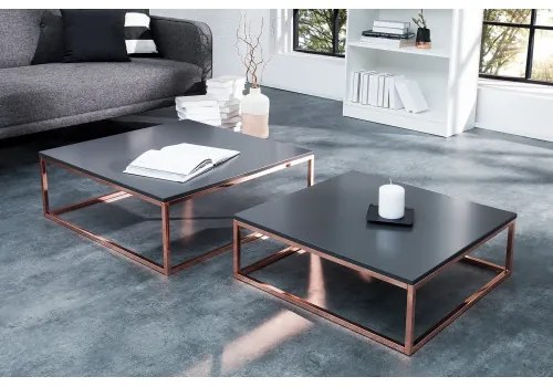 Konferenčný stôl 37733 2-Set Copper/Antracit  - Komfort-nábytok