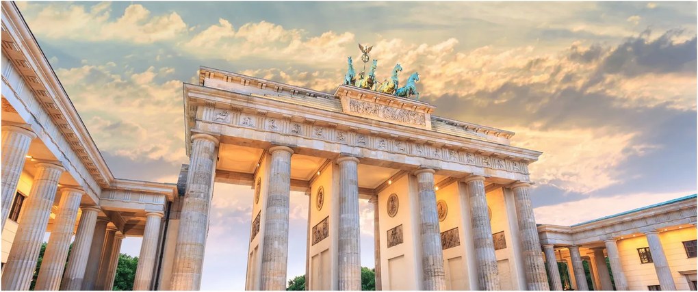 Obraz - Brandenburská brána, Berlín, Nemecko (120x50 cm)
