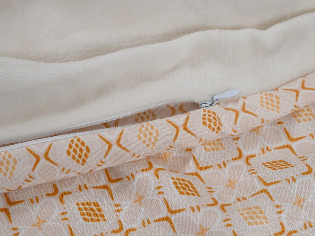 Obojstranné obliečky DUO SENSE SOFIRA krémové + obliečka na vankúšik 40x50 cm ZDARMA Rozmer obliečky: 70 x 90 cm | 140 x 200 cm