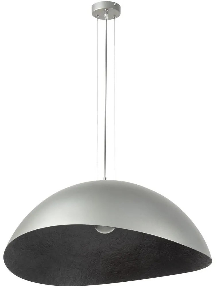 Luster na lanku SOLARIS 1xE27/60W/230V strieborná/čierna