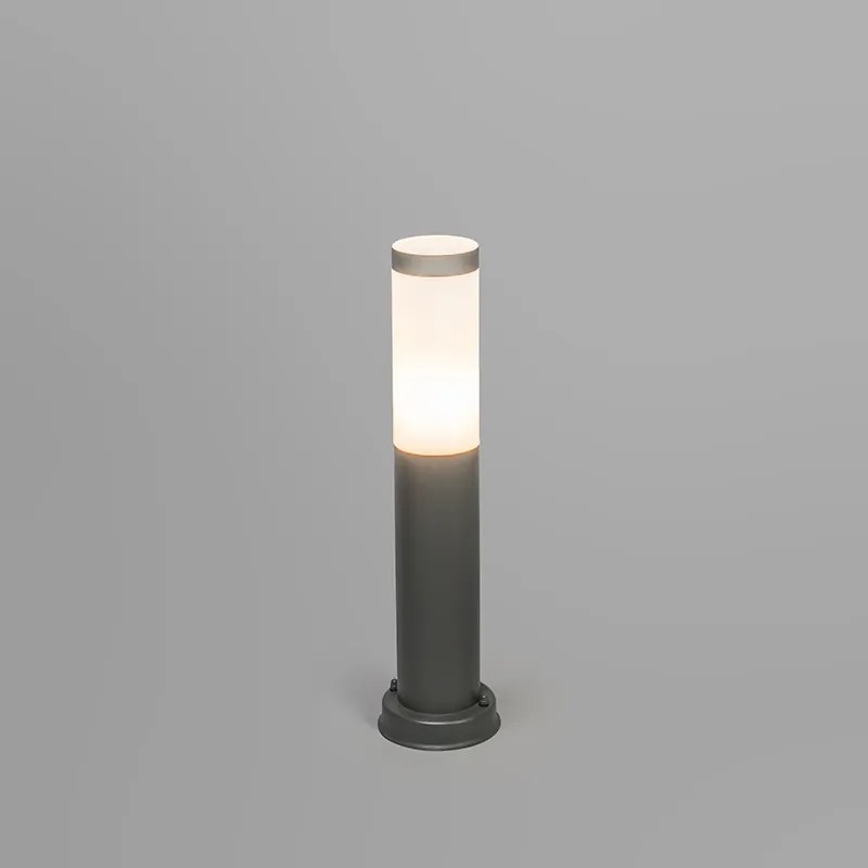 Vonkajšia lampa na stĺp antracit 45 cm IP44 - Rox so zemným hrotom a káblovou objímkou