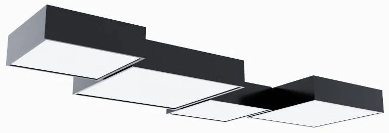 Stropné svietidlo Horus, 1x sivé plastové tienidlo, (biely plast), (25 cm)