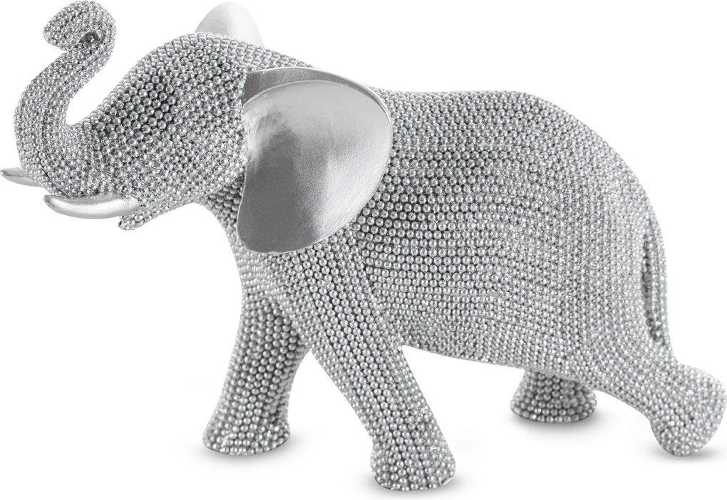 DEKORAČNÁ SOŠKA ELDO 24X12X19 CM STRIEBORNÁ