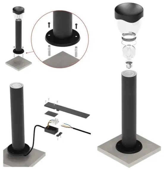 Vonkajšie nástenné svietidlo ARTEO 1xE27/15W/230V IP44