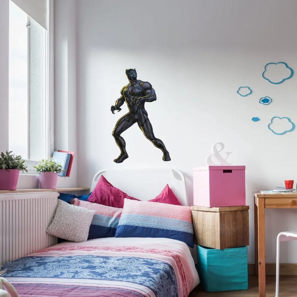 Samolepka na stenu "Čierny Panter" 50x70cm