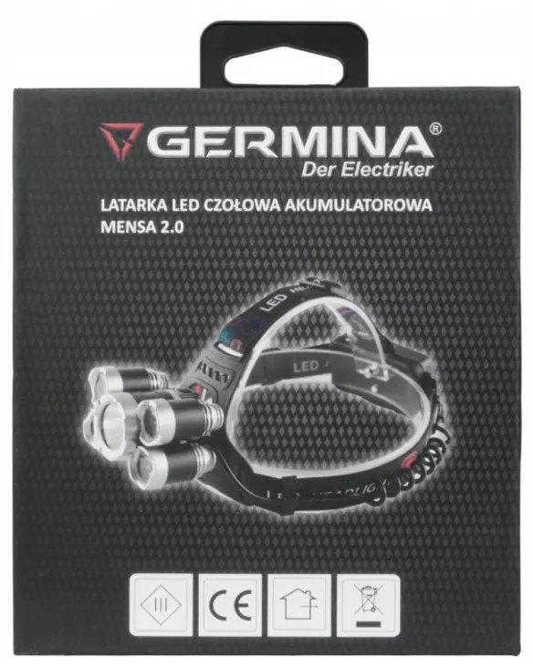 Germina LED čelovka dobíjacia 200lm IP44 USB C - VÝKONNÁ