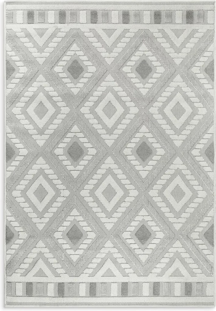 Dekorstudio Koberec DIDAR3 - strieborný Rozmer koberca: 80x200cm