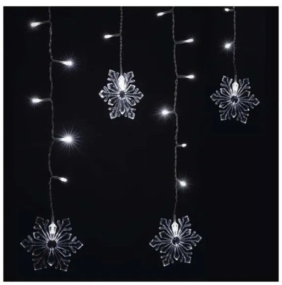 LED Vianočný záves 60xLED/1,35W 635x50 cm studená biela