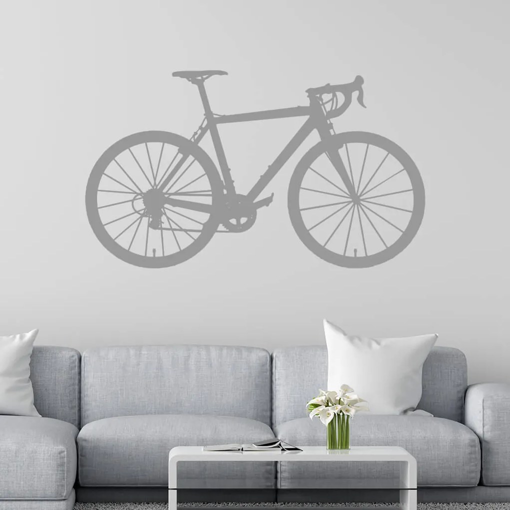 Veselá Stena Samolepka Bicykel Farba: modrá, Veľkosť: 60 x 35 cm