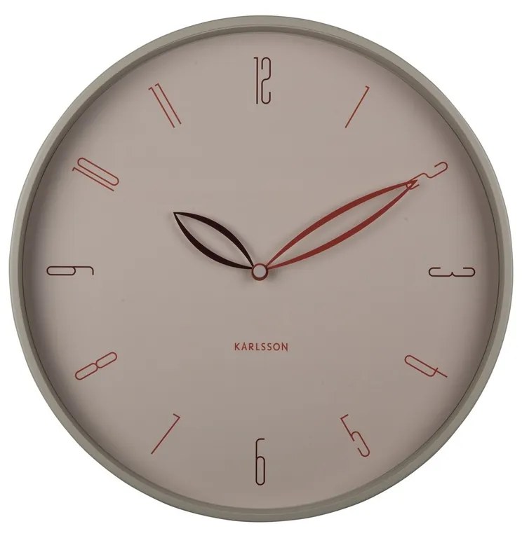Karlsson 6012WG dizajnové nástenné hodiny béžová, pr. 40 cm