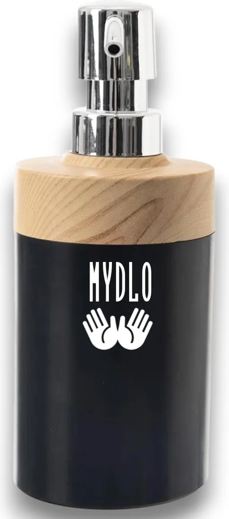 Označto Štítok/nálepka do kúpeľne Mydlo - SLIM, ruky Farba písma: Zlatá