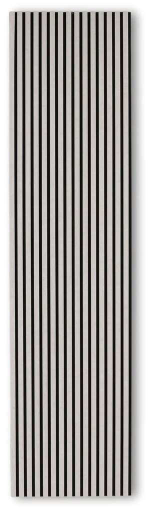 Dekoratívny akustický panel, 2400 x 600 mm, balenie 5 ks, čierna / béžová