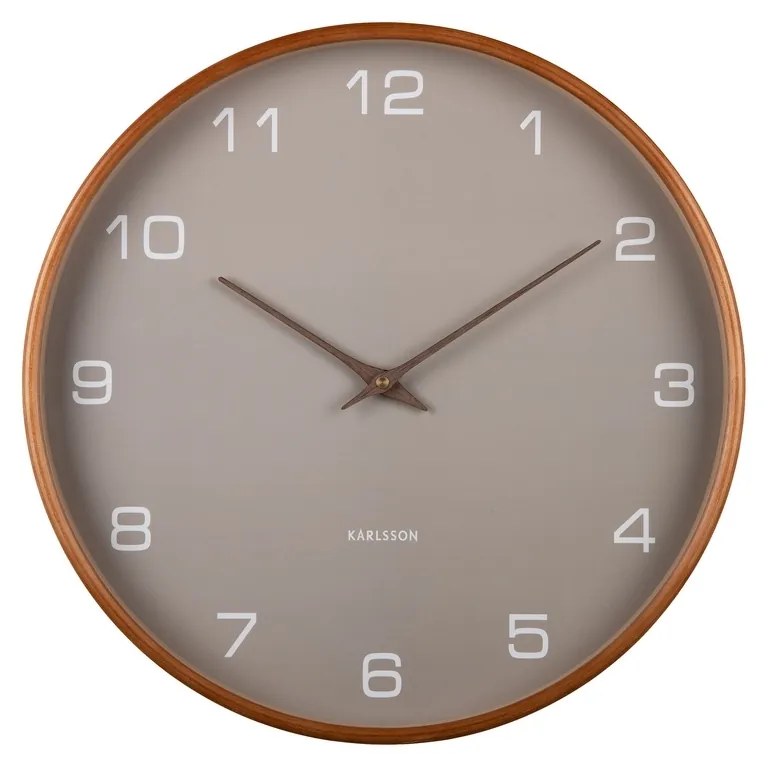 Karlsson 5993GY dizajnové nástenné hodiny šedá,pr. 40 cm