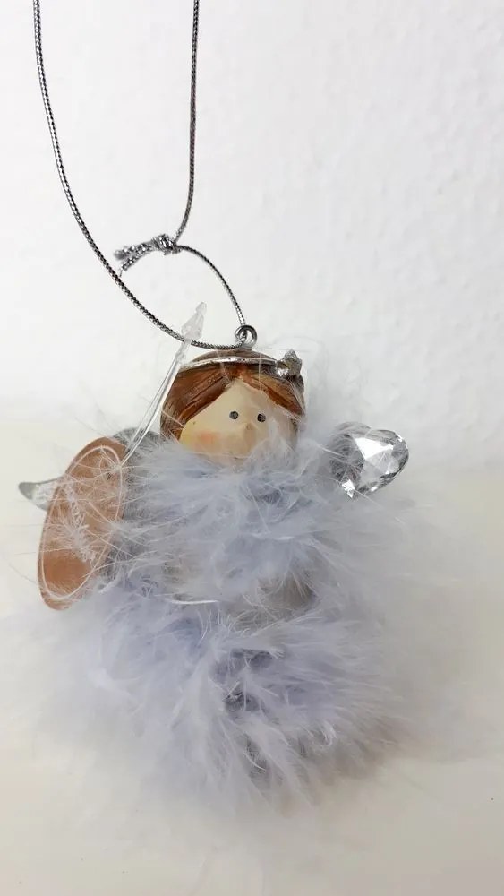 Anjel s pierkami na zavesenie - 10 * 6 * 8 cm