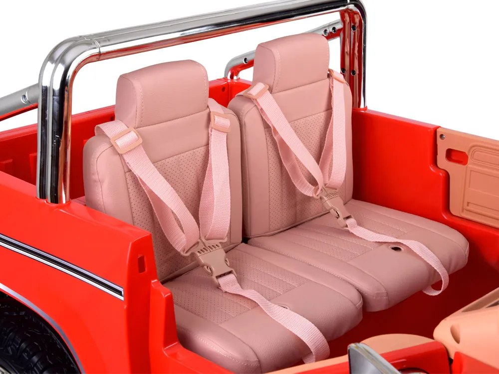 JOKOMISIADA Dvojmiestne autíčko na batériu klasický Ford Bronco Pickup červené PA0338