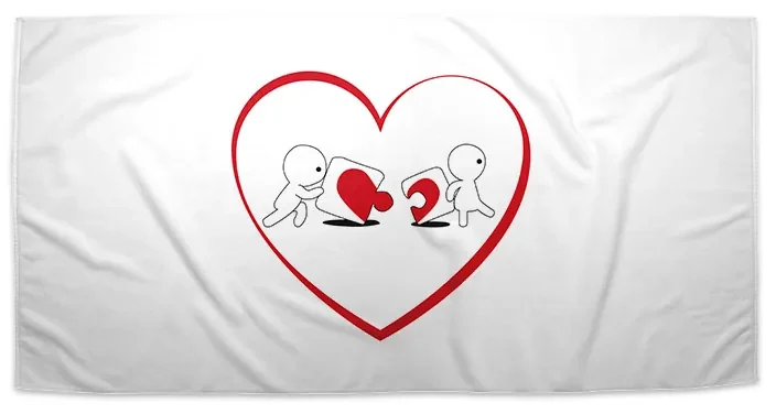 Sablio Uterák Puzzle love - 70x140 cm