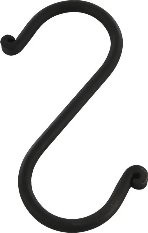 Čierny antik závesný háčik Terrié L - 5*11 cm