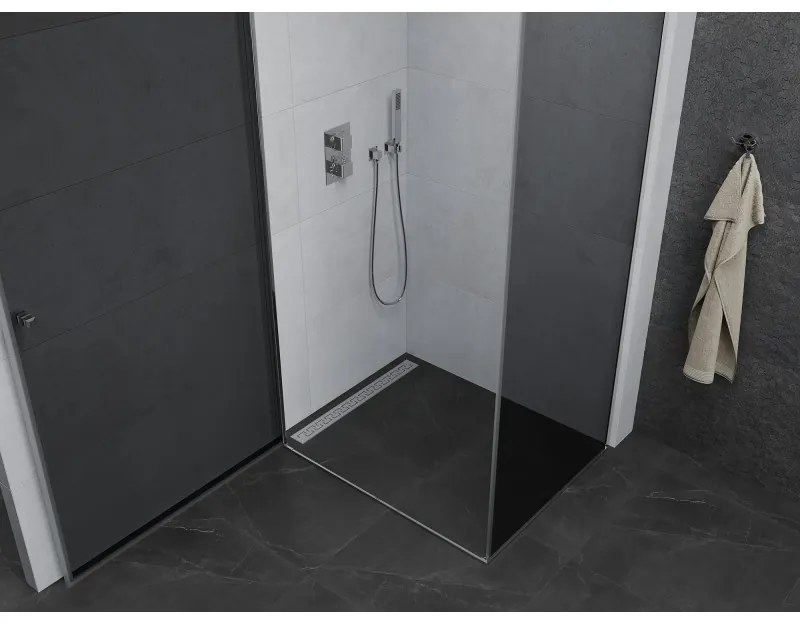 Mexen Pretoria sprchovací kút 90x100cm, 6mm sklo, chrómový profil-šedé sklo, 852-090-100-01-40