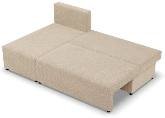 Rohová rozkladacia sedačka FERMO Poso krémová