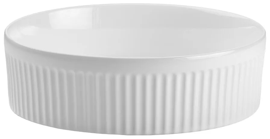 Sada keramického umyvadla na dosku a výpusti Beyond 2 biela