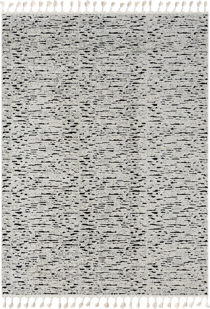 My Flair, Kusový koberec Moroccan Spirit schwarz, 100x200, čiernobiela, obývacia izba