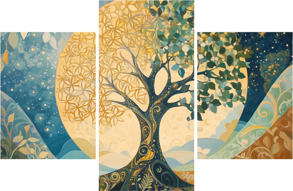 Obraz – Strom života v mesiaci (90x60 cm)