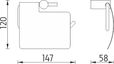 Nimco Držiak na toaletný papier BORMO - BR 11055B-26