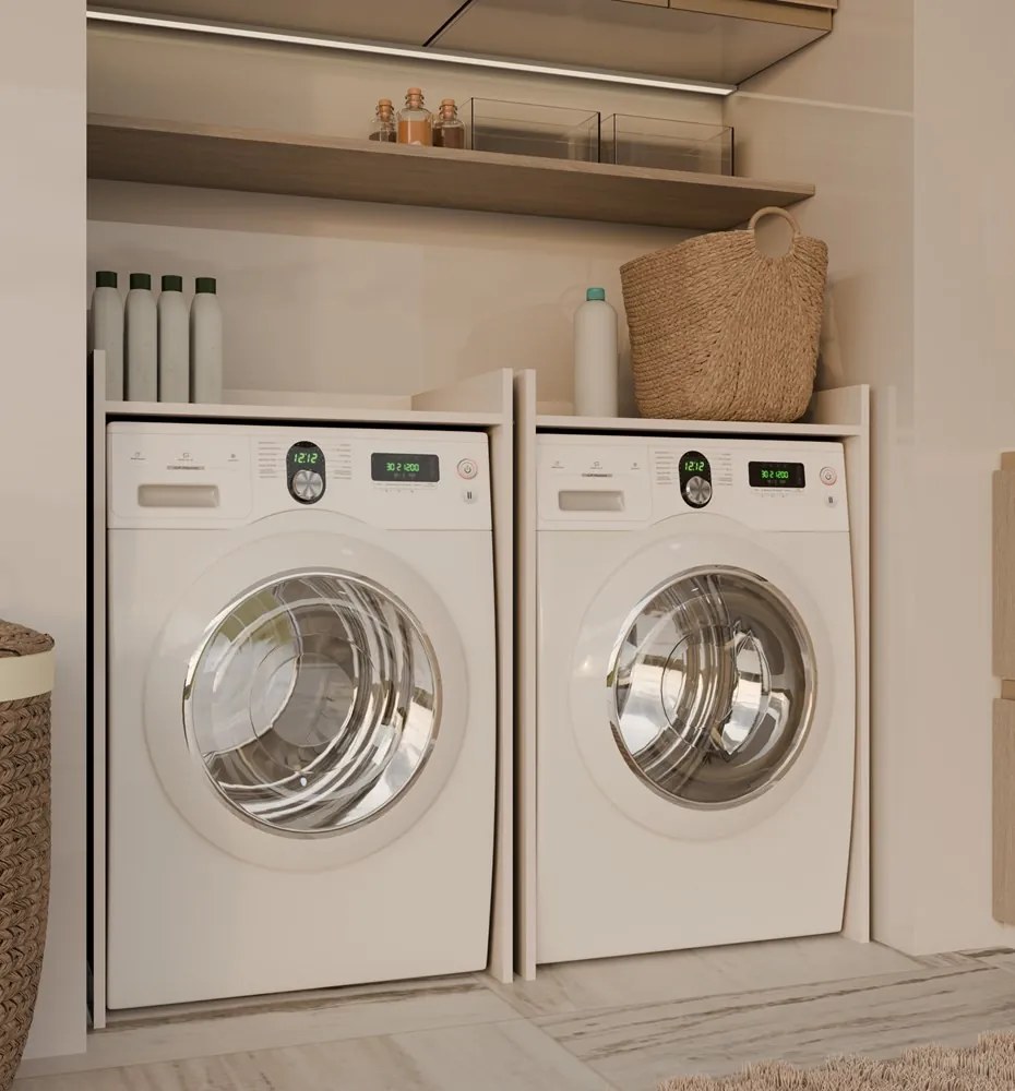 Koupelnová skříňka na pračku Pola 64 cm béžová