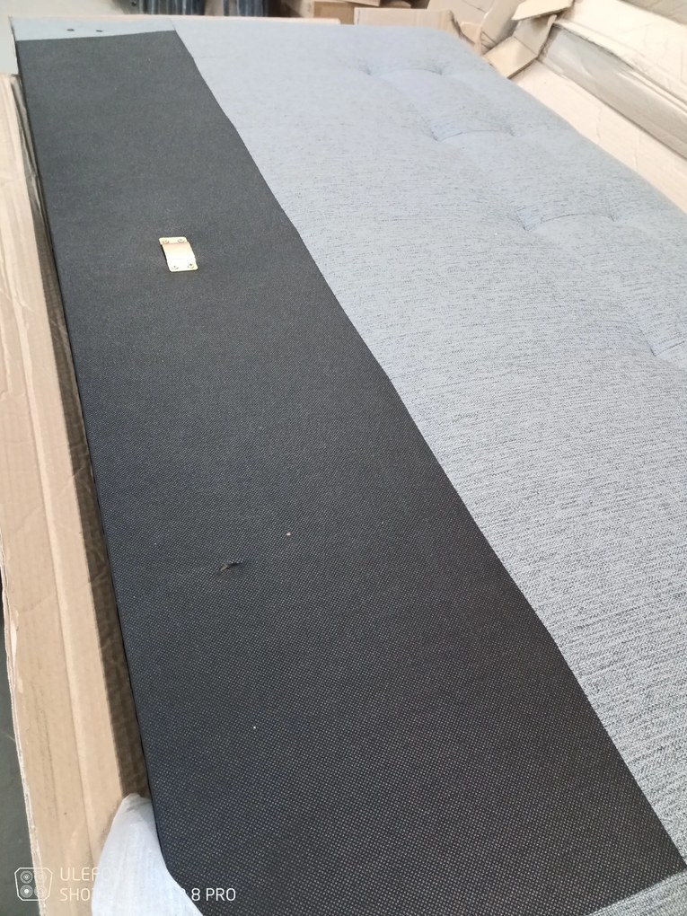 AKCIA Sivá dvojlôžková posteľ ASCOT 160 x 200 cm II. akosť