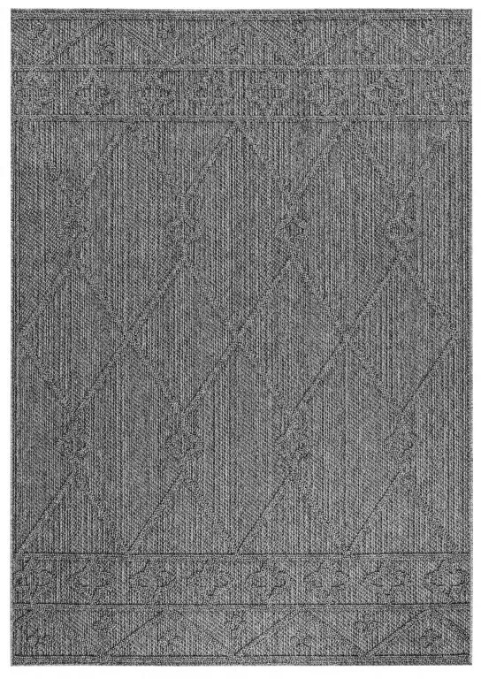 Kusový koberec Patara 4955 Grey – na von aj na doma, 120x170, šedá, chodba / predsieň, Ayyildiz