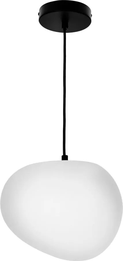 Čierno-biele závesné svietidlo ø 25 cm Stones – Candellux Lighting