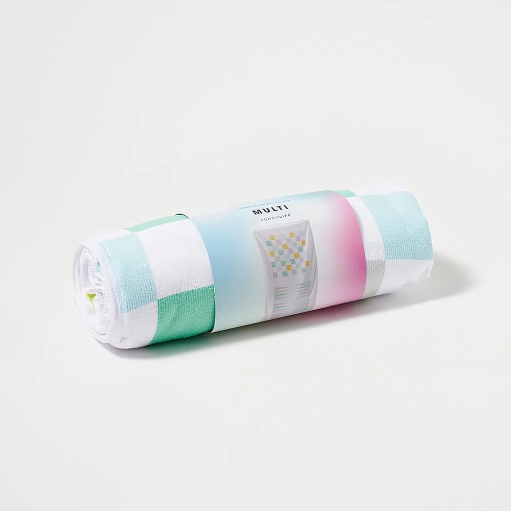 Bavlnená plážová osuška Sunnylife Summer Games, 160 x 90 cm