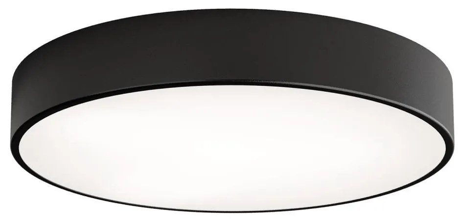 Kúpeľňové stropné svietidlo CLEO so senzorom, 4xE27/24W/230V, priemer 50 cm, IP54, čierne