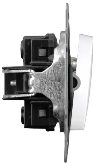 Elhard Okrúhle tlačidlo Rondo č.1/0So s LED indikátorom, biele RD1082W