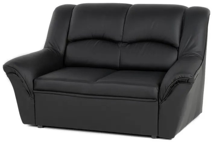 Kožená pohovka 2 DUBAJ LUX, tm. modrá (K-58)